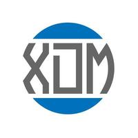 xdm lettera logo design su bianca sfondo. xdm creativo iniziali cerchio logo concetto. xdm lettera design. vettore