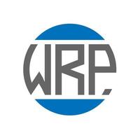 wrp lettera logo design su bianca sfondo. wrp creativo iniziali cerchio logo concetto. wrp lettera design. vettore