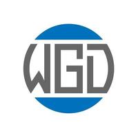 wgd lettera logo design su bianca sfondo. wgd creativo iniziali cerchio logo concetto. wgd lettera design. vettore