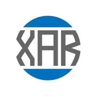 xar lettera logo design su bianca sfondo. xar creativo iniziali cerchio logo concetto. xar lettera design. vettore