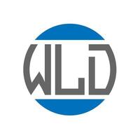 wld lettera logo design su bianca sfondo. wld creativo iniziali cerchio logo concetto. wld lettera design. vettore