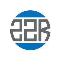 zzr lettera logo design su bianca sfondo. zzr creativo iniziali cerchio logo concetto. zzr lettera design. vettore