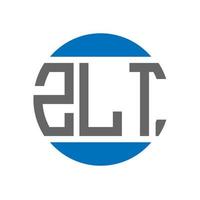 zlt lettera logo design su bianca sfondo. zlt creativo iniziali cerchio logo concetto. zlt lettera design. vettore