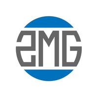 zmg lettera logo design su bianca sfondo. zmg creativo iniziali cerchio logo concetto. zmg lettera design. vettore
