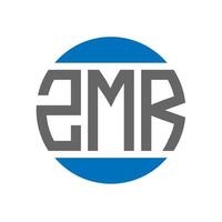 zmr lettera logo design su bianca sfondo. zmr creativo iniziali cerchio logo concetto. zmr lettera design. vettore