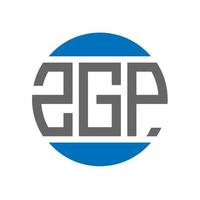 zgp lettera logo design su bianca sfondo. zgp creativo iniziali cerchio logo concetto. zgp lettera design. vettore