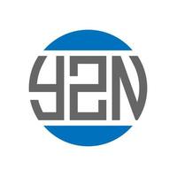 yzn lettera logo design su bianca sfondo. yzn creativo iniziali cerchio logo concetto. yzn lettera design. vettore