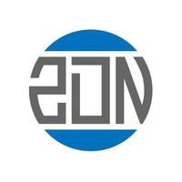 zdn lettera logo design su bianca sfondo. zdn creativo iniziali cerchio logo concetto. zdn lettera design. vettore