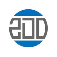 zdo lettera logo design su bianca sfondo. zdo creativo iniziali cerchio logo concetto. zdo lettera design. vettore