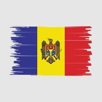 moldova bandiera spazzola vettore