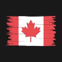Canada bandiera spazzola vettore