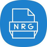 nrg file formato icona vettore