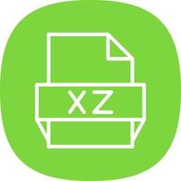 xz file formato icona vettore