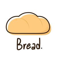 logo del pane tostato. vettore di pane. simbolo del pane. sfondo. spazio libero per il testo. disegno del logo del pane.