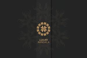 invito carta modelli con oro fantasia e cristalli colore lusso mandala sfondo con d'oro arebesco modello Arabo islamico est stile. Ramadan stile decorativo mandala, aviatore bandiera vettore