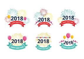 Felice Anno Nuovo 2018 Saluto Vettori Gratis