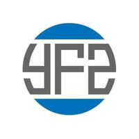 yfz lettera logo design su bianca sfondo. yfz creativo iniziali cerchio logo concetto. yfz lettera design. vettore