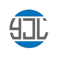 yjl lettera logo design su bianca sfondo. yjl creativo iniziali cerchio logo concetto. yjl lettera design. vettore