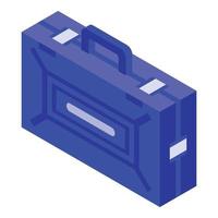 attrezzo scatola icona, isometrico stile vettore