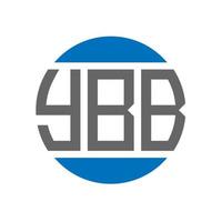 ybb lettera logo design su bianca sfondo. ybb creativo iniziali cerchio logo concetto. ybb lettera design. vettore