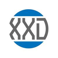 xxd lettera logo design su bianca sfondo. xxd creativo iniziali cerchio logo concetto. xxd lettera design. vettore