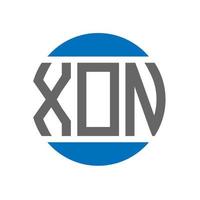 xon lettera logo design su bianca sfondo. xon creativo iniziali cerchio logo concetto. xon lettera design. vettore