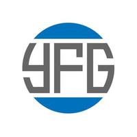 yfg lettera logo design su bianca sfondo. yfg creativo iniziali cerchio logo concetto. yfg lettera design. vettore
