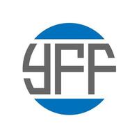 yff lettera logo design su bianca sfondo. yff creativo iniziali cerchio logo concetto. yff lettera design. vettore
