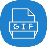 gif file formato icona vettore