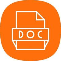 doc file formato icona vettore