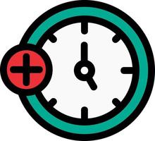 medico orologio vettore icona design