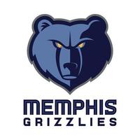 Memphis grizzlies logo su trasparente sfondo vettore