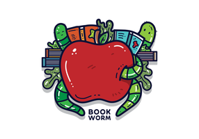 Vettore gratuito di Bookworm