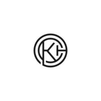 kh iniziale monogramma vettore icona illustrazione