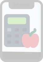 caloria calcolatrice vettore icona design