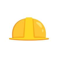 costruzione casco icona nel piatto stile. sicurezza berretto vettore illustrazione su isolato sfondo. lavoratore cappello cartello attività commerciale concetto.