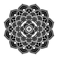 mandala vettore arte modello. meditazione, indiano ornamento illustrazione.