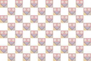 scacchi modello, estetico è circondato su tutti quattro lati di un' checker di un' diverso colore. vettore