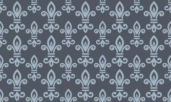 damasco fleur de lis modello sfondo vettore senza soluzione di continuità sfondo fleur de lis modello digitale struttura design per Stampa stampabile tessuto saree confine.