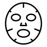 coreano cosmetici viso maschera icona, schema stile vettore