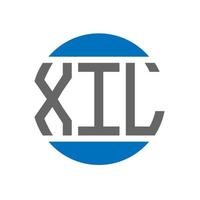 xil lettera logo design su bianca sfondo. xil creativo iniziali cerchio logo concetto. xil lettera design. vettore