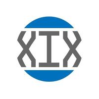 xix lettera logo design su bianca sfondo. xix creativo iniziali cerchio logo concetto. xix lettera design. vettore