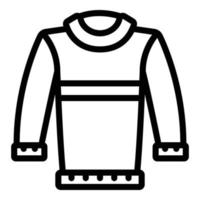 maglieria maglione icona, schema stile vettore