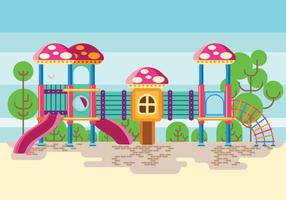 Colorful Playground o Jungle Gym per bambini vettore