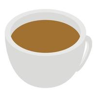 Turco caffè tazza icona, isometrico stile vettore