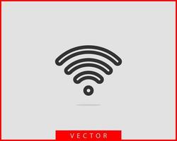 gratuito wi fi icona. connessione zona Wi-Fi vettore simbolo. Radio onde segnale.