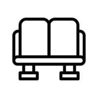 illustrazione vettoriale del sedile d'attesa su uno sfondo simboli di qualità premium. icone vettoriali per il concetto e la progettazione grafica.