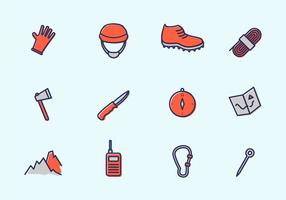 rappelling equipment vector