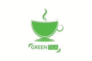 verde tè vettore design.