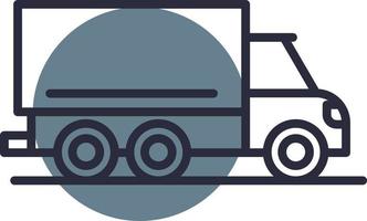 carico camion creativo icona design vettore